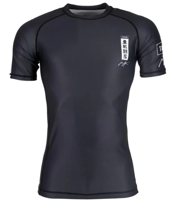 KANAGAWA SHORT SLEEVE RASH GUARD - BLACK